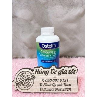Viên uống Canxi Ostelin Calcium & Vitamin D3 Exclusive Size