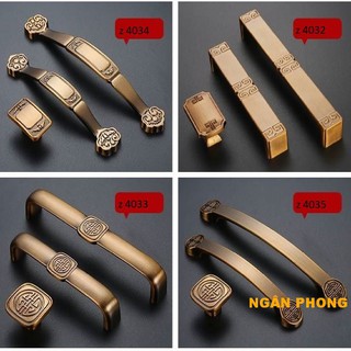 TAY NẮM TỦ MÀU ĐỒNG