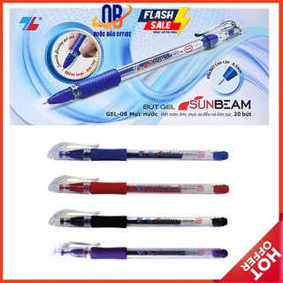 (HOT) Bút Gel Thiên Long Gel - 08 - mực xanh/ đen / đỏ - combo 10 chiếc