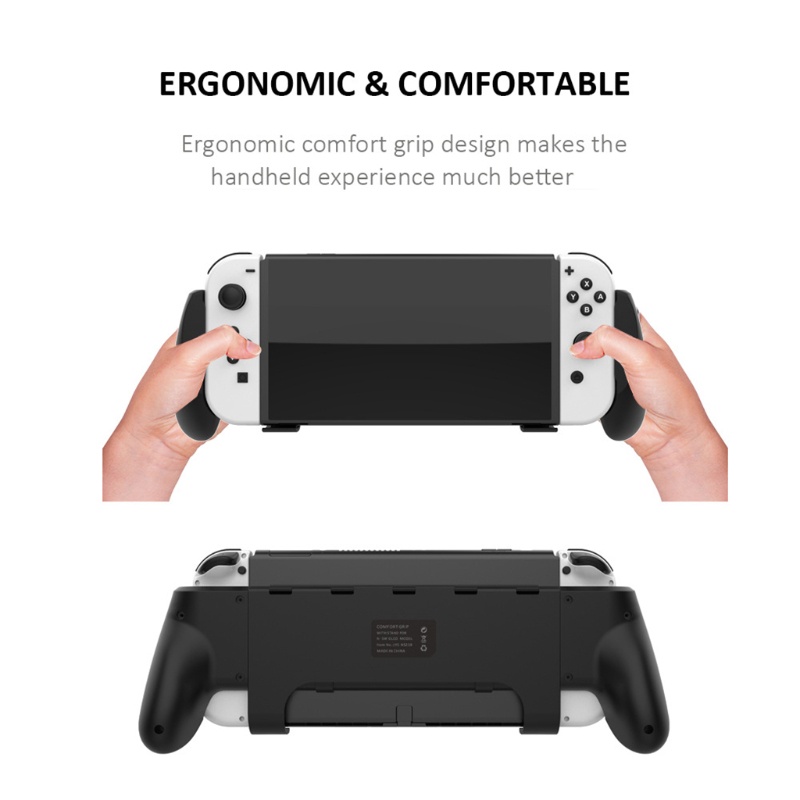 Vỏ bọc tay cầm chơi game LIDU1 chống trượt kèm giá đỡ và ngăn đựng thẻ cho máy chơi game Switch OLED