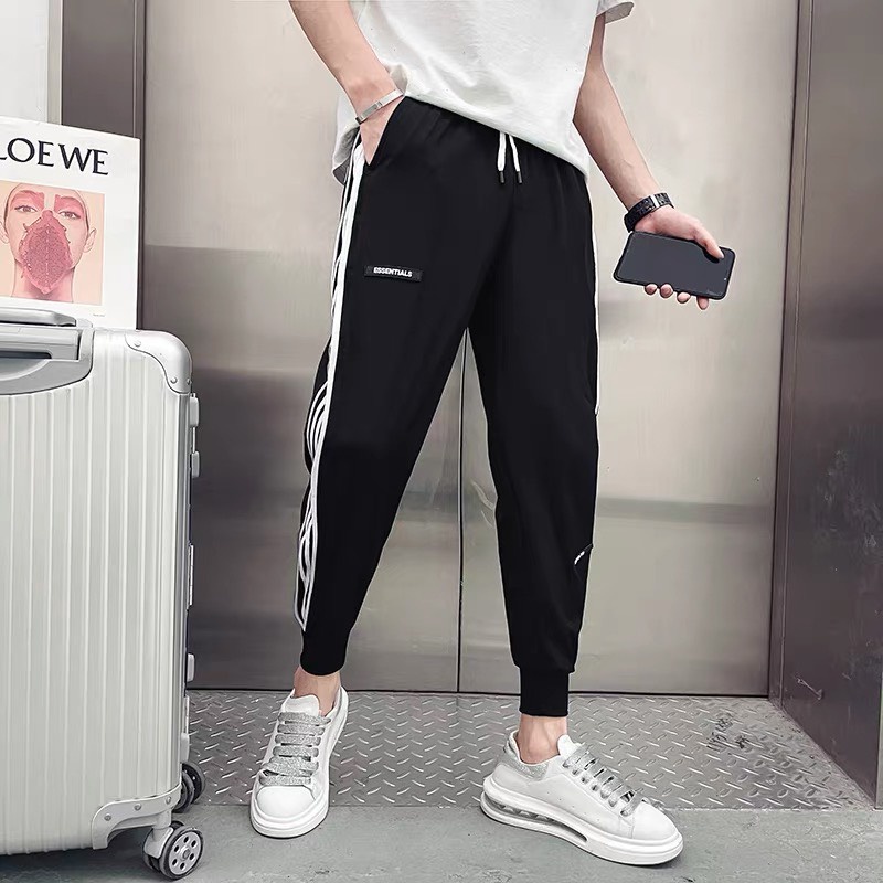 Quần JOGGER 3 Sọc Phối Khoá Kéo - Phong Cách thể thao - 3 line chất cotton mịn lì - Nam, Nữ Unisex