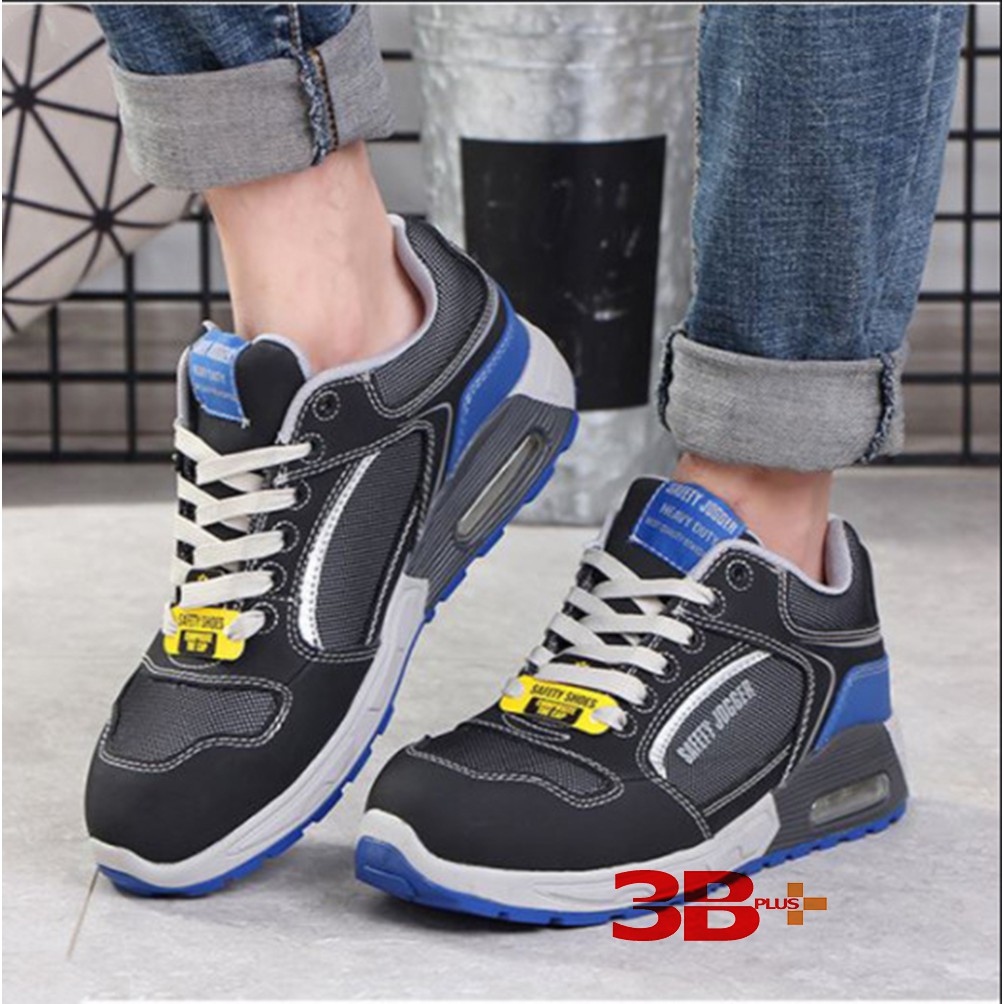 Giày bảo hộ lao động nam Jogger Raptor S1P da nubuck, vải lưới thoáng khí, siêu nhẹ, đệm khí nâng đỡ gót,cấu tạo phi kim | BigBuy360 - bigbuy360.vn