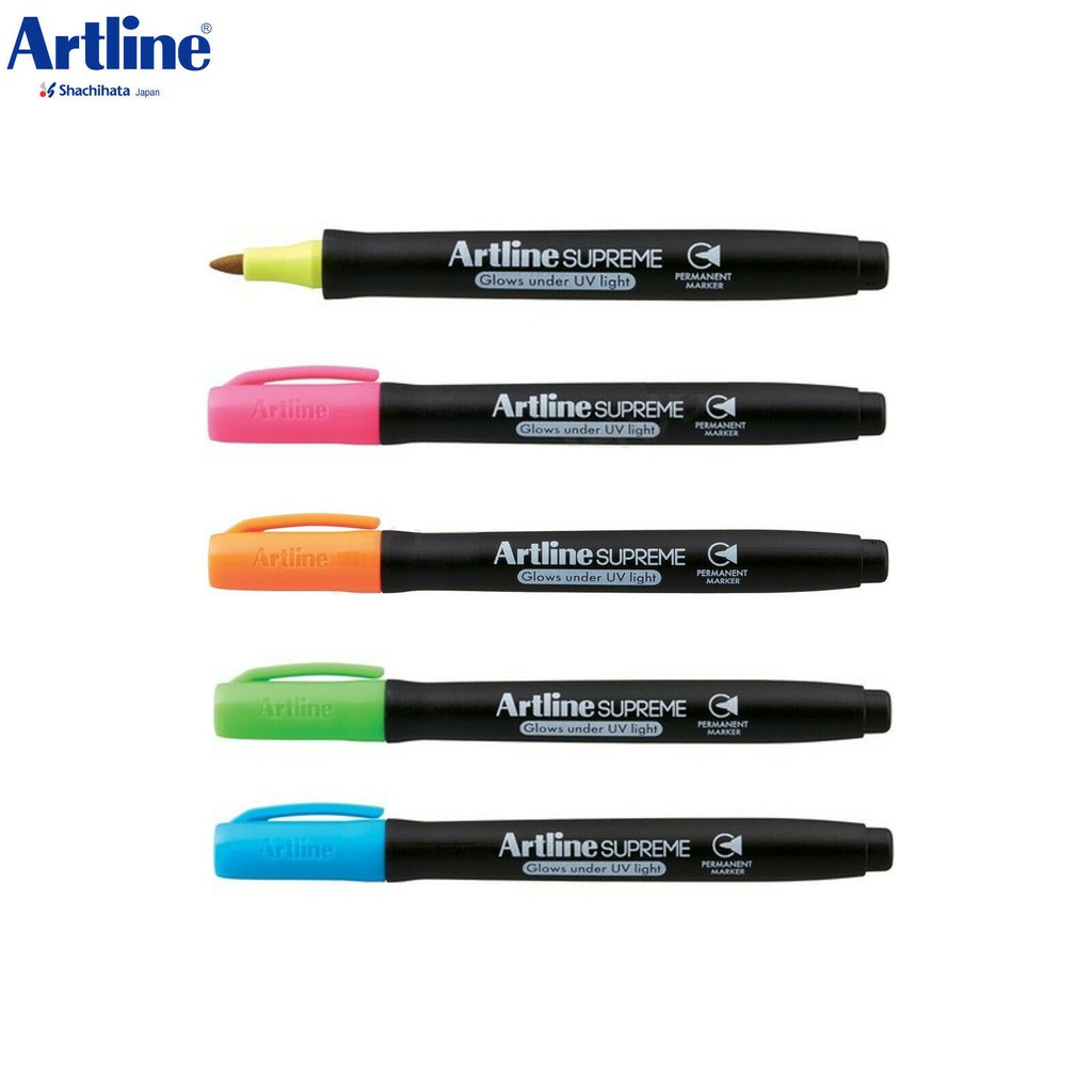 Bộ 5 màu bút phát sáng UV Artline EPF-700UV