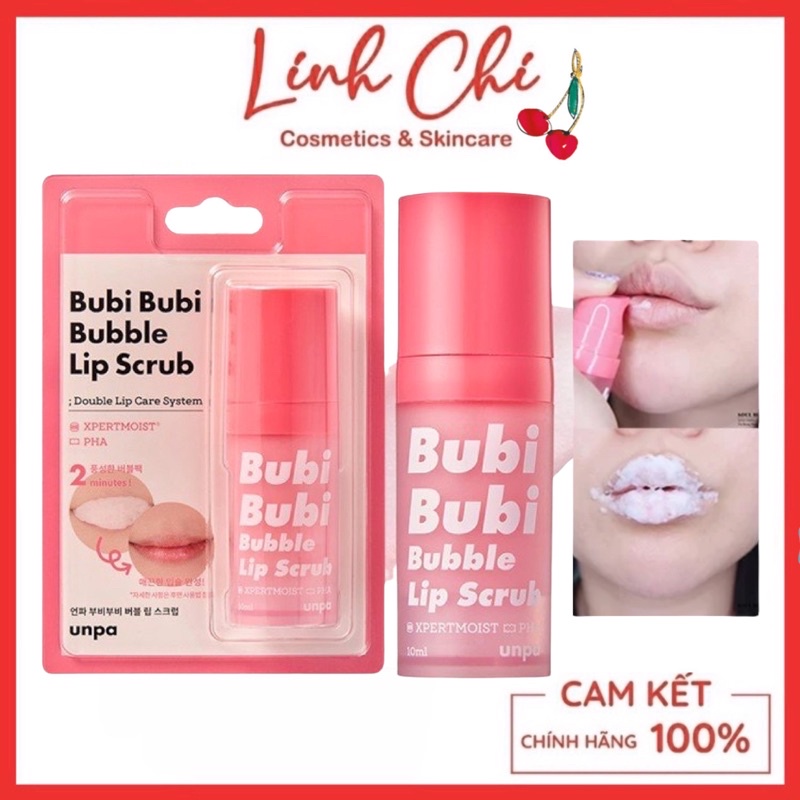 Tẩy Da Chết Sủi Bọt Thải Độc Môi Bubi Bubi Bubble Lips Crub