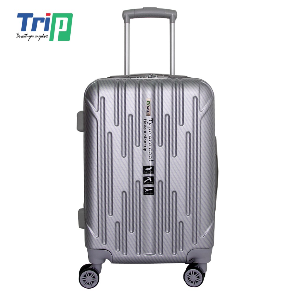 Bộ 2 Vali Chống Trộm TRIP PC053 - Size 50+60cm - Màu Bạc