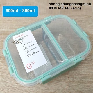Hộp thủy tinh lock&lock 2 ngăn - hộp thủy tinh lock&lock 2 ngăn