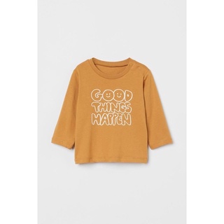 Áo phông dài tay HM Auth | 100% cotton | hàng săn sale