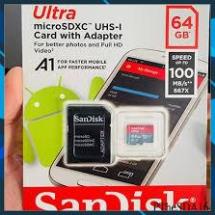 Thẻ nhớ Micro SD Scandisk 32Gb/64Gb/128GB class 10 -80Mb (BH 5 năm)