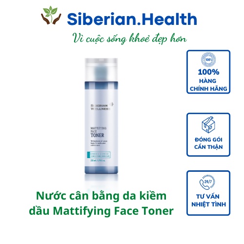 Nước thăng bằng da kiềm dầu SIBERIAN WELLNESS Mattifying Face Toner- 200ml