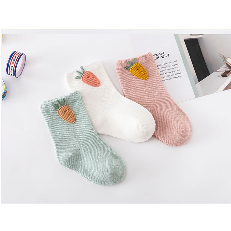 [Sét 3 đôi] Tất Trẻ Em Hàng Cao Cấp, Chất cotton xịn xò, dày dặn, cho bé từ 0 tuổi đến 3 tuổi V02