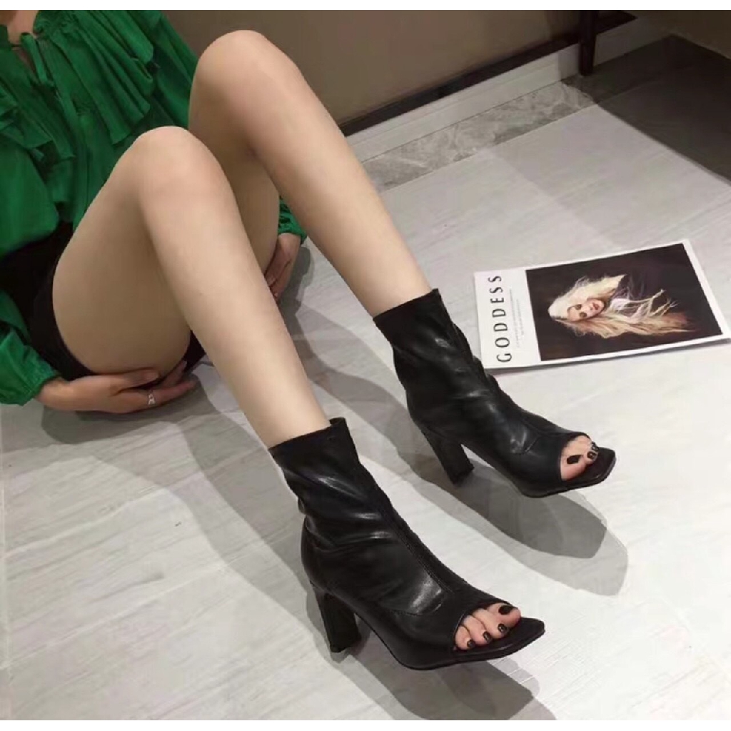 Bốt nữ cao gót hot trend 2019, kèm ảnh thật 100%, đủ size full box mã CT154 | BigBuy360 - bigbuy360.vn