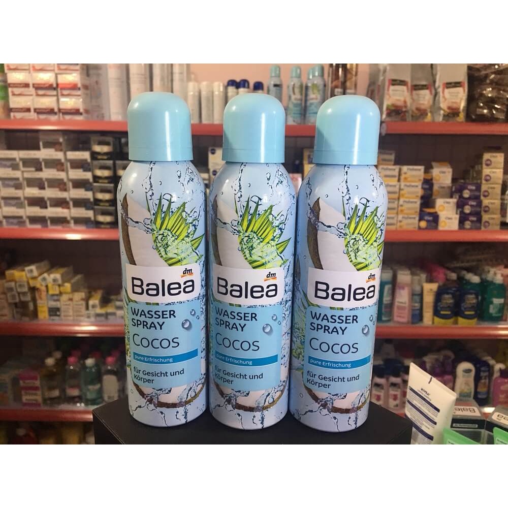 Xịt Khoáng Balea Wasser Spray Cocos Chiết Xuất Dừa Tươi Đức chai150 ml