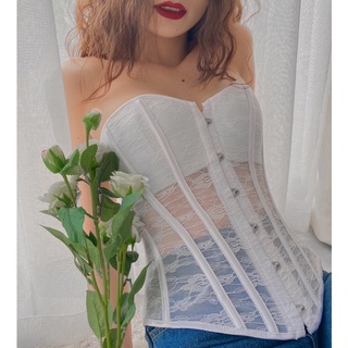 DAISY CORSET ren xuyên thấu (ảnh thật)(có sẵn)