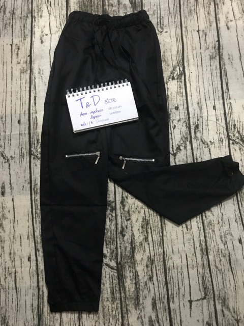 Quần jogger kaki có khóa zipper JK2