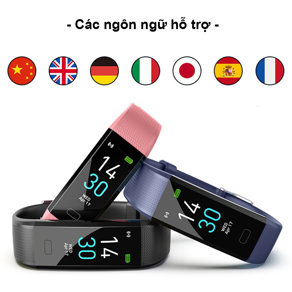 Đồng Hồ Nam Nữ Thông Mình S5 Plus Tích Hợp Đo Nhịp Tim, Bước Chân Chuẩn Xác Chống Nước IP68