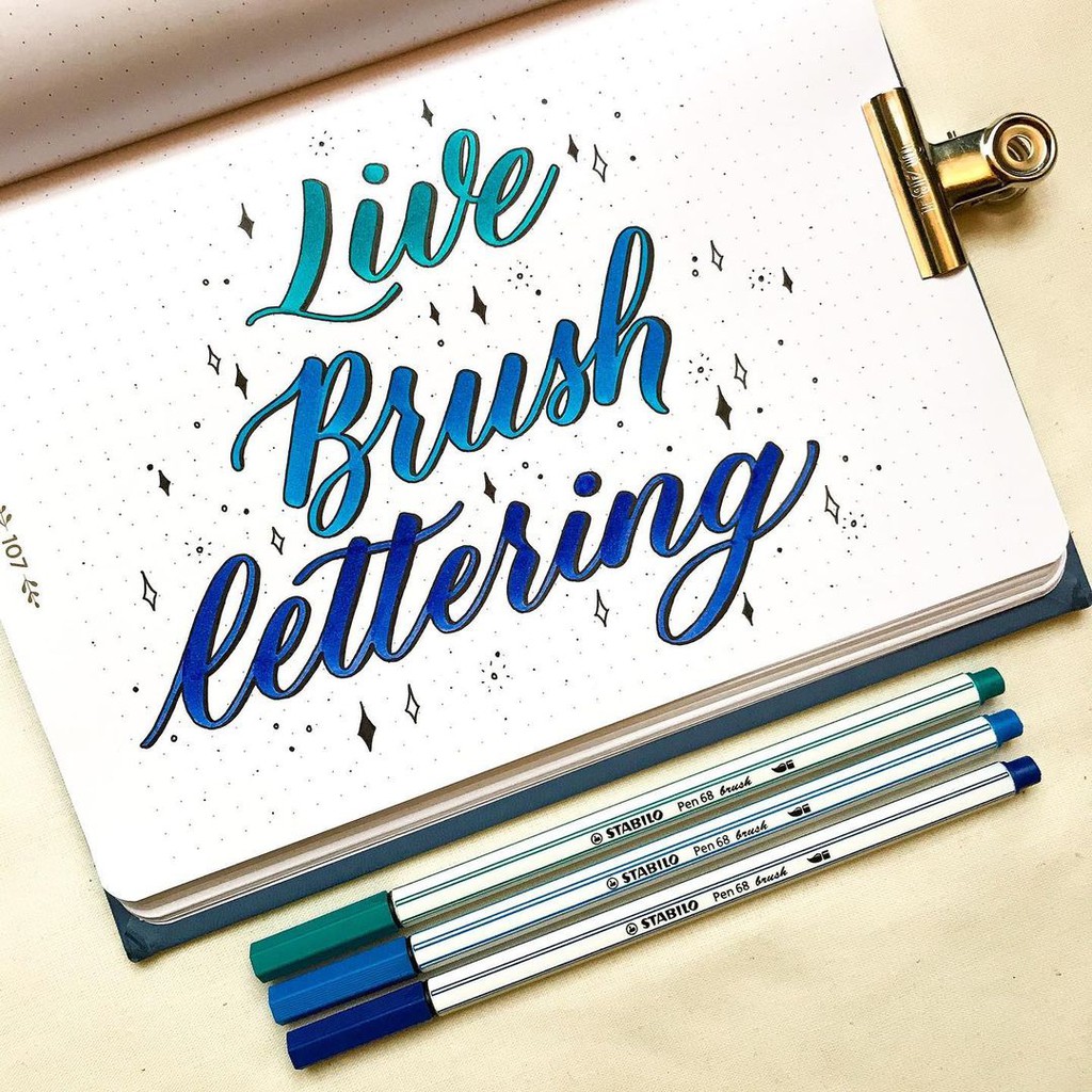 Bút Đầu Brush Luyện Calligraphy Stabilo Pen 68