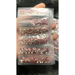 Đá tiệp mix size chân hồng siêu sáng