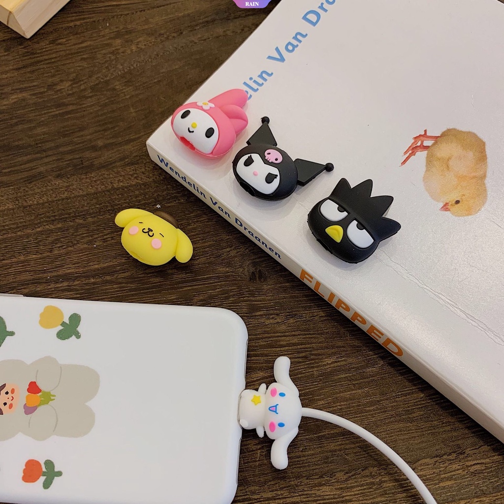 Phụ Kiện Bảo Vệ Đầu Dây Cáp Sạc Usb Hình Kuromi Melody Dễ Thương