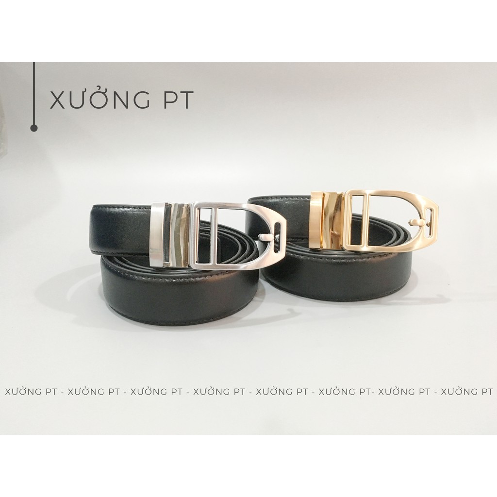 Thắt lưng dây nịt nam da PU BM01 Khóa bấm Cao Cấp - 2 màu vàng , bạc sang chảnh