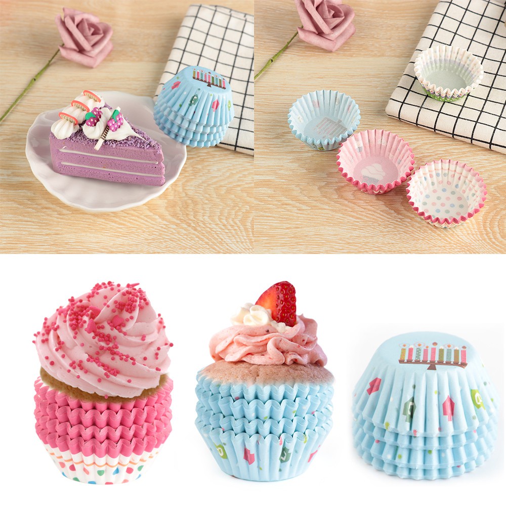 Set 100 Khuôn Làm Bánh Cupcake Hình Chú Chim Xinh Xắn Tiện Dụng Cho Nhà Bếp / Tiệc Cưới / Tiệc Sinh Nhật