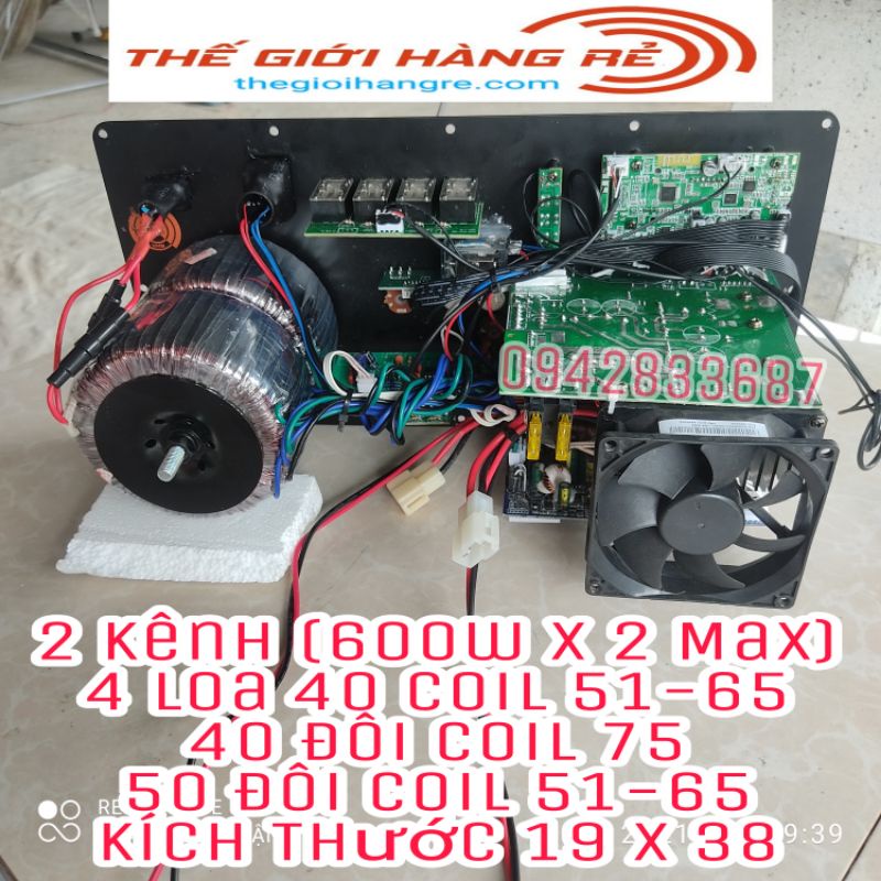 Loa Kéo Siêu Khủng 4 Loa 4 Tấc Reverb DSP
