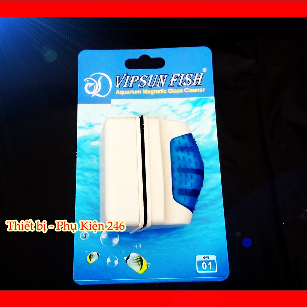 Dụng cụ vệ sinh VS-01 chà kiếng bằng nam châm dành cho hồ cá 5ly