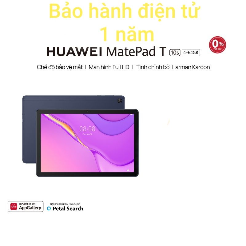 Máy tính bảng Huawei T10s 4/64gb cắm sim nghe gọi