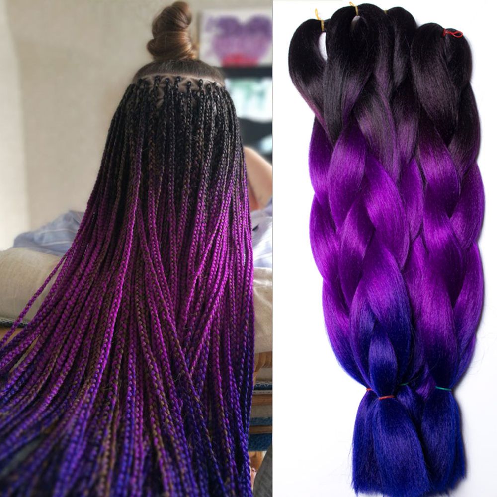 MKEB Tóc giả thắt bím phong cách châu phi