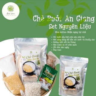 Set Chè Bưởi Đậu Xanh Siêu Cùi An Giang Tự Nấu (SET LỚN 35 - 40 Chén) Tặng Kèm Công Thức - GREEN FARM
