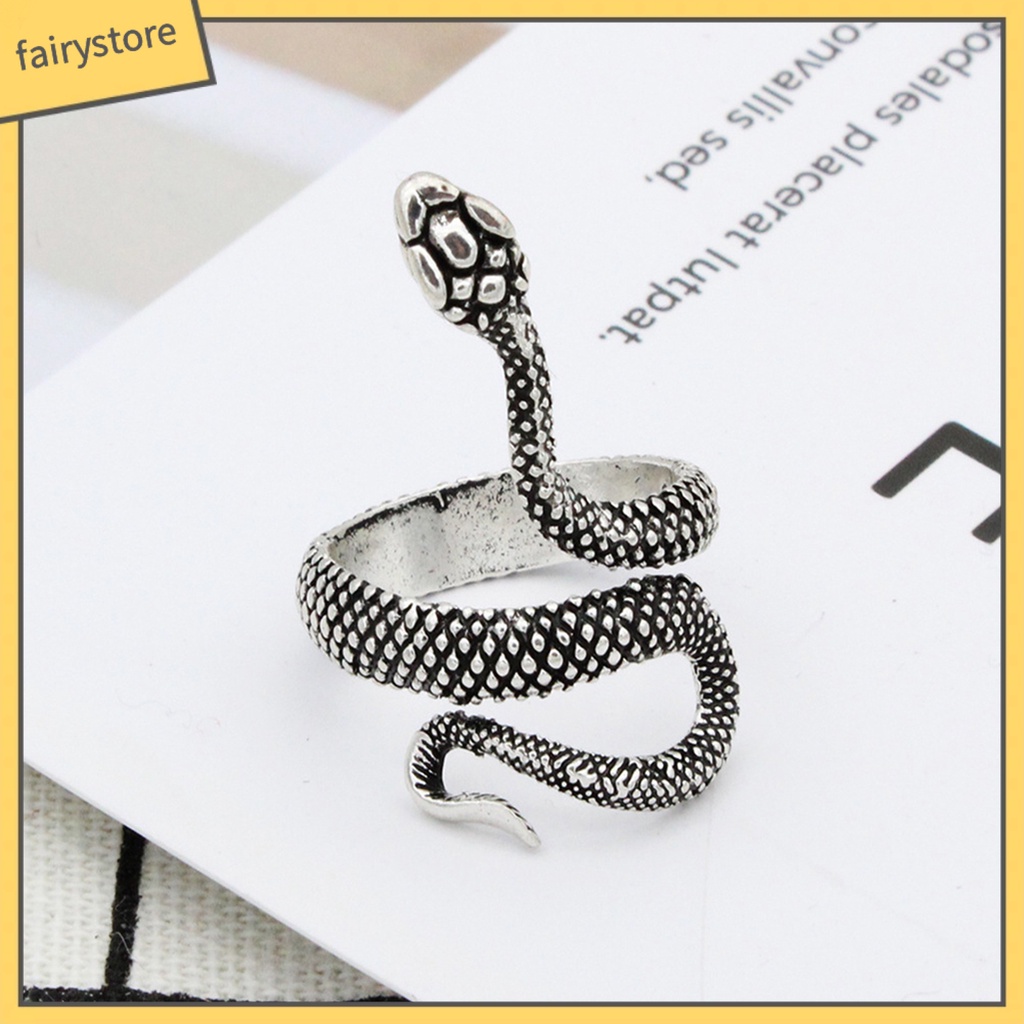 Nhẫn Hở Hình Rắn Cá Tính Cho Nam Và Nữ