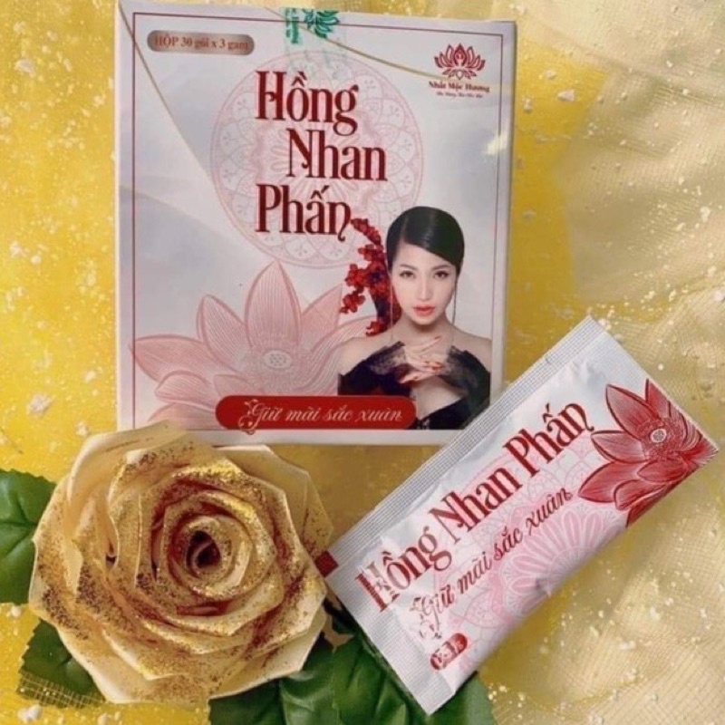 GÓI LẺ HỒNG NHAN PHẤN BÁCH Y SÂM MỜ NÁM TRẮNG DA GÓI 3gr