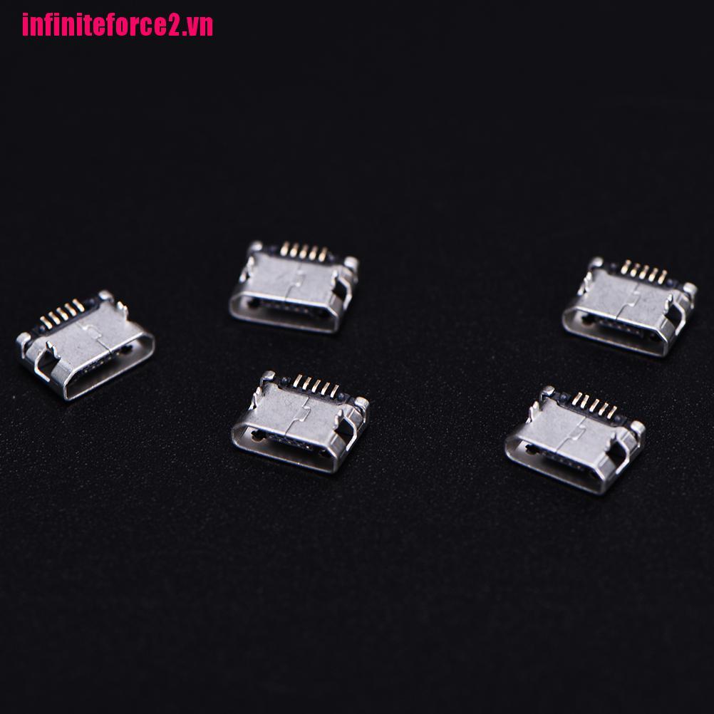 (Bán Chạy) Bộ 10 Đầu Nối Micro Usb 5pin B Type 5 Pin