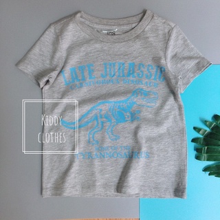 Áo thun Epic bé trai chất cotton mịn - Xám khủng long xanh