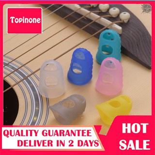 Set 6 đầu bọc bảo vệ đầu ngón tay khi chơi đàn guitar ukulele bằng silicon mềm