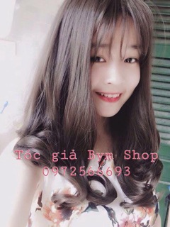 Tóc giả cả đầu xoăn đuôi