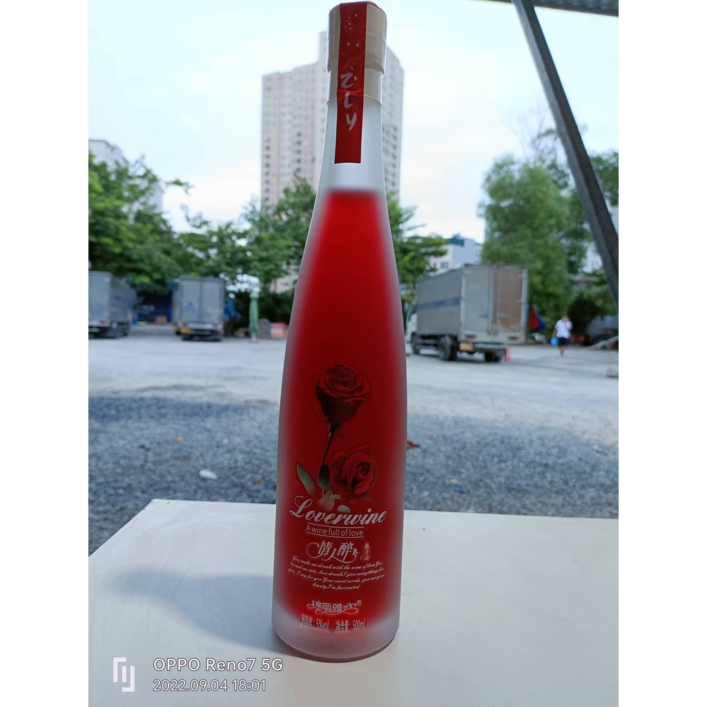 [ Lãng mạn ] Vang tình nhân / Nước trái cây lên men/ nước hoa quả lên men tốt cho sức khỏe chai 500ml
