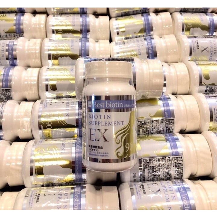Viên uống mọc tóc Biotin Nhật Best Biotin Supplement Ex 90 viên Chính Hãng