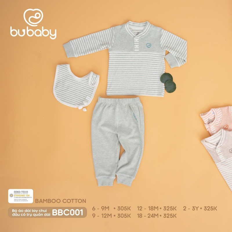 Bộ quần áo sợi tre bông Bubaby