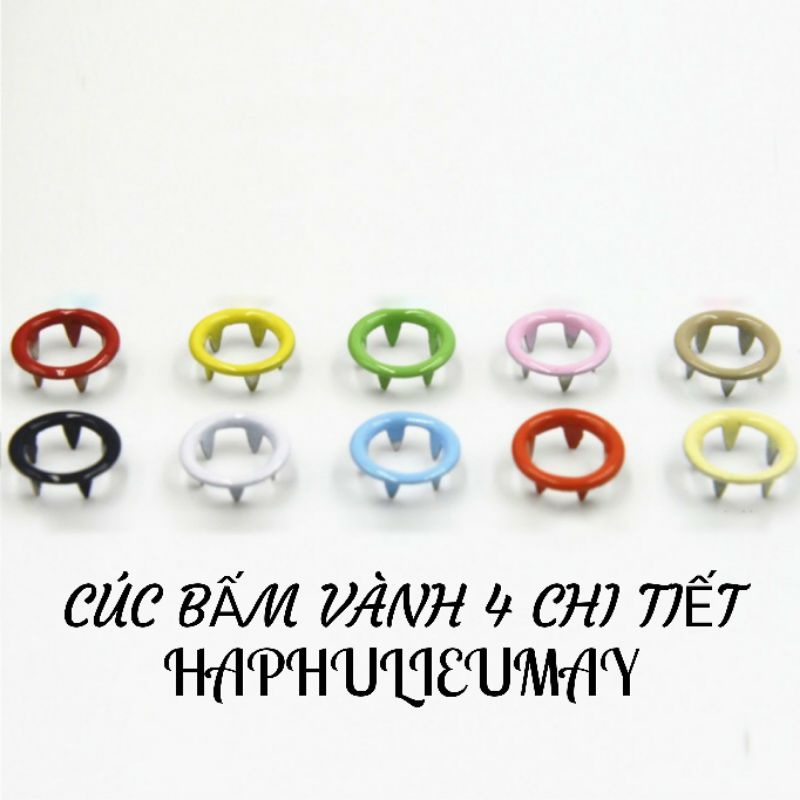 Cúc bấm vành 4 chi tiết