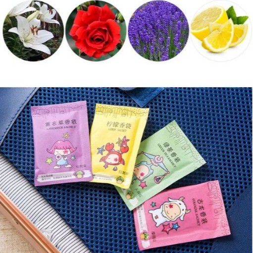 Túi thơm mini 12 cung hoàng đạo - Túi thơm để tủ quần áo/ Giày dép/ Balo (giao ngẫu nhiên)  Duashop