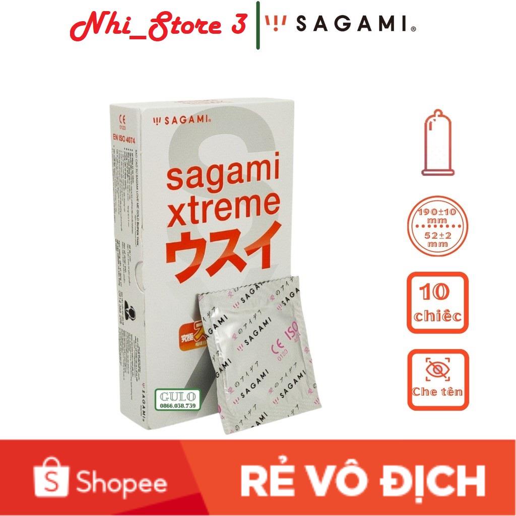 Bao cao su Xtreme Superthin của hãng Sagami  Hộp 10 Chiếc Siêu Mỏng  -Hàng Chính Hãng_Nhi_Store3