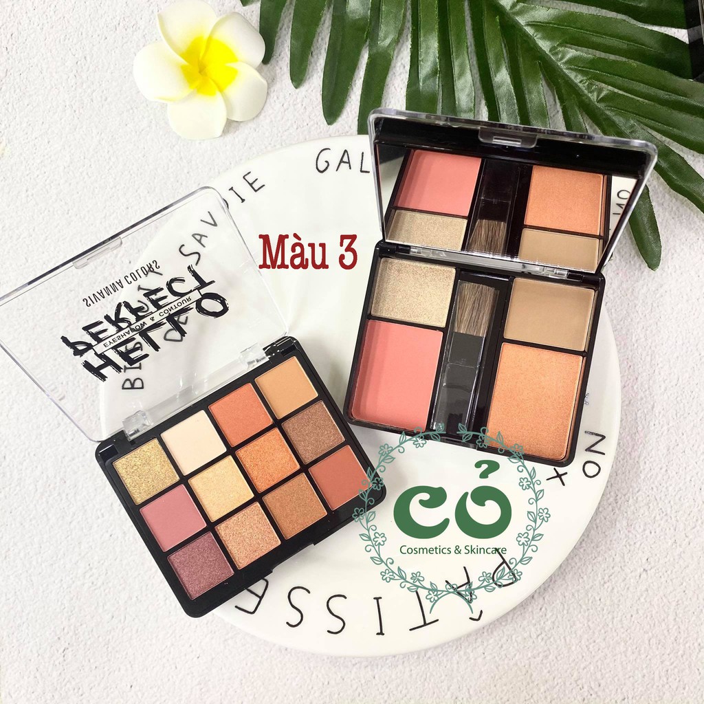 Set Phấn Mắt - Má Hồng - Tạo Khối Sivanna Hello Perfect | BigBuy360 - bigbuy360.vn