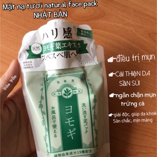 Mặt nạ natural face pack nhật bản
