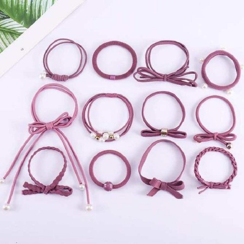 Hộp 12 Dây Chun Buộc Tóc [Giá Hủy Diệt] Nữ Siêu Chắc (Giao Màu Ngẫu Nhiên)