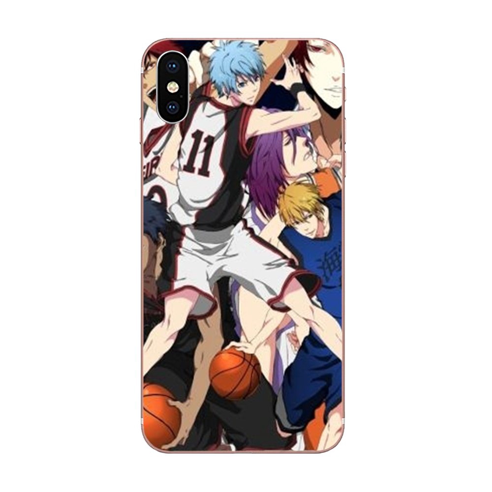 Ốp điện thoại dẻo họa tiết Kuroko No Basketball cho iPhone 11 Pro X XS Max XR 4 4S 5 5C 5S SE SE2 6 6S 7 8 Plus