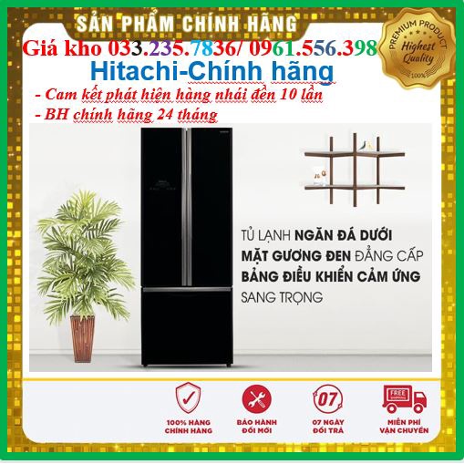 Tủ Lạnh Hitachi Inverter 455 Lít R-FWB545PGV2(GBK) 3 Cánh < Chính hãng BH:24 tháng tại nhà toàn quốc > - Mới 100%