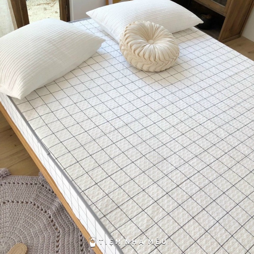 GA CHỐNG THẤM TRẦN BÔNG Muji Xơ Đậu Nành✨m6/m8/2m Mêu✨Ga Chống Thấm Nước Kháng Khuẩn 100% Cao Cấp Nhập Khẩu
