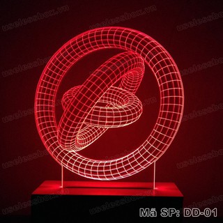 Đèn ngủ 3D hình vòng tròn quỹ đạo