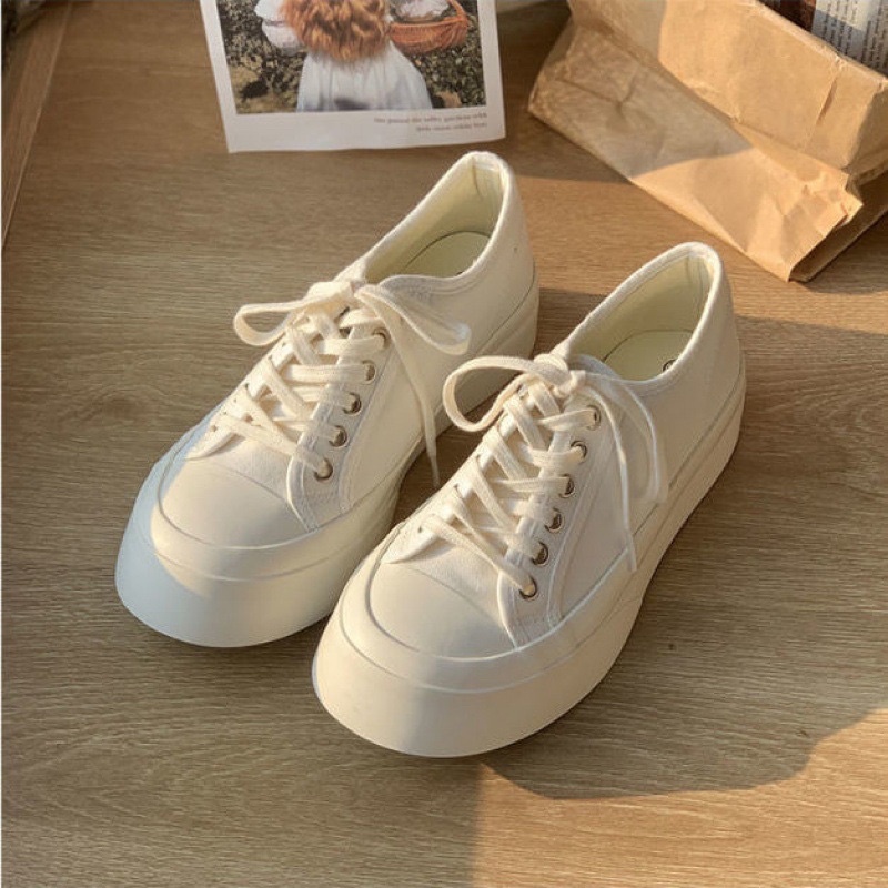 Giày thể thao sneaker nữ hai màu đế độn 7 phân loại bigsize kiểu ulzzang đẹp BRATINA G003
