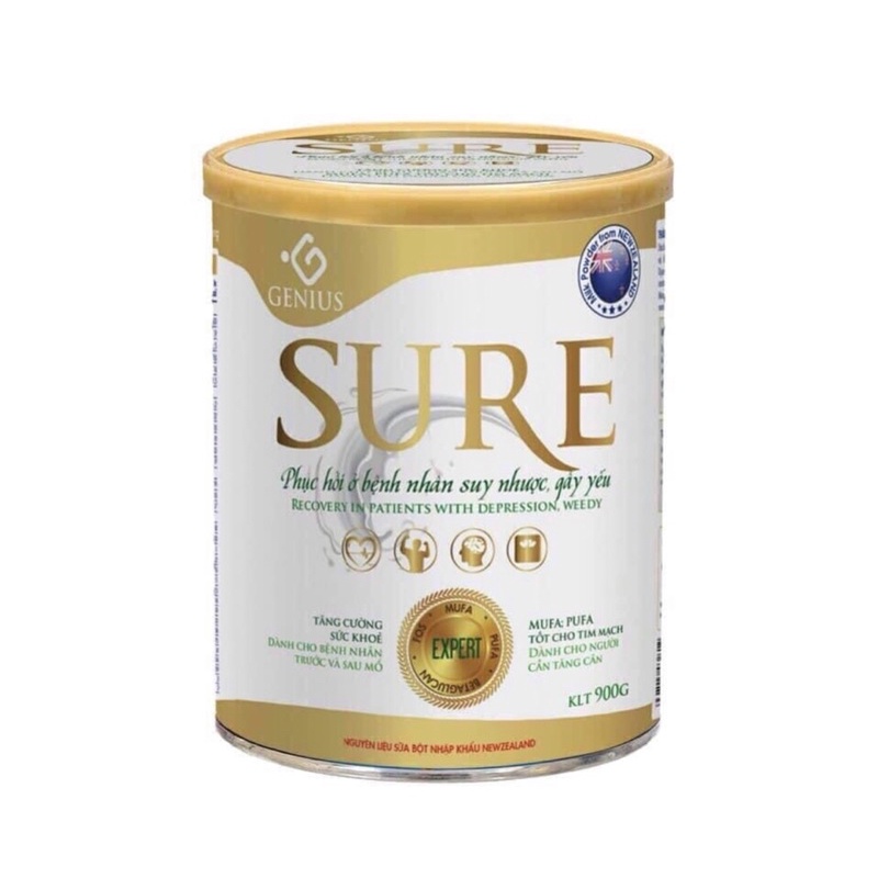 Sữa bột Genius Sure cho người cần phục hồi